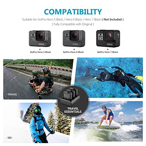 image for Neewer 50-in-1 Action Camera Accessory Kit with Battery Charger Set (3