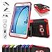 Galaxy On5 Case,Mama Mouth Shockproof Heavy Duty Combo Hybrid Rugged Dual Layer Grip Cover with Kickstand For Samsung Galaxy On5 SM-G550FY G550(With 4 in 1 Free Gift Packaged),Red