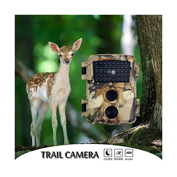 Stronrive Wildkamera mit Bewegungsmelder 12MP 1080P Wildkamera Fotofalle Nachtsichtkamera Wasserdicht Infrarotkamera mit… – Bild 3