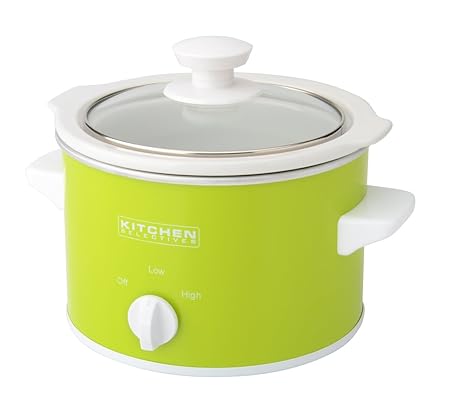 Kitchen Selectives Slow Cooker 1 5 Quart Green Amazon Co Uk