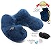 GIFT-4U Inflatable Travel Neck Pillow for International Flights, Car, Trains and Traveling with Sleep Mask, Earplugs, Lightweight Packsack