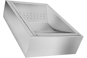 twcrvil Premium Stainless Steel Fryer Basket Strainer French Fry Work Station Enhancing Oil Filtering For Fried Foods Filter 