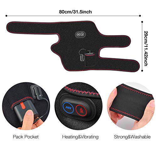 HailiCare Wireless Heated Knee Massager Vibration Knee for Reduce Knee