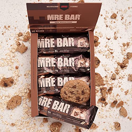 Redcon1 MRE Bar Meal Replacement Protein Bar (1 Box / 12 Bars), Real