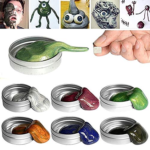 BIMOUR 6 Colors Modeling Clay Hand Putty Slim Mud Play Dough Magnetic Rubber Mud Intelligent Children Educational Toys 6 Pieces