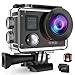 Campark Action Camera 4K WiFi Ultra HD Sports Cam Underwater Waterproof 30M 170°Wide-Angle Lens with Remote Control 2 Recharge Batteries and Mounting Accessories Kit
