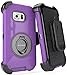 S6 Edge Plus Case, BENTOBEN S6 Edge+ Holster Case Cover - Dual Layer [Heavy Duty] Rugged Armor Protective Case Cover with Kickstand and Belt Swivel Clip for Samsung Galaxy S6 Edge Plus Case - Purple