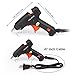 Aoleca Mini Hot Glue Gun with 30pcs Melt Glue Sticks High Temperature Melting Glue Gun Kit Flexible Trigger for DIY Craft Projects and Quick Repairs(20-watt,Black)
