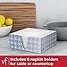 Vanity Fair Everyday Casual Paper Napkins and Napkin Holders, Classic White, 906 Piece Set
