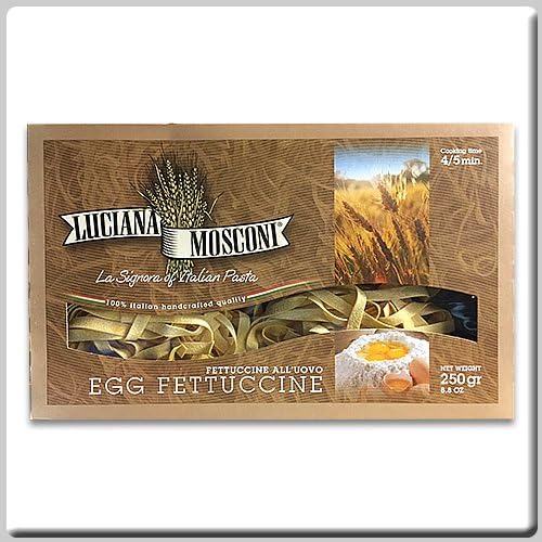 Luciana Mosconi Egg Pasta Fettuccine 8.8 Oz (Pack of 3)