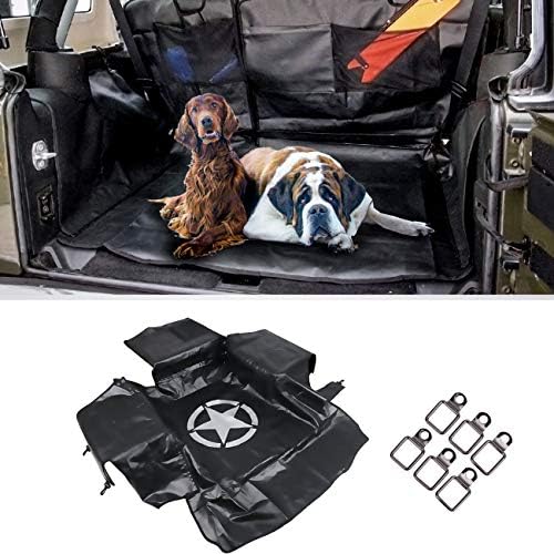 防水 犬 車 シートカバー ジープ ラングラー Jk Jku トランク アウトレット ライナー マット 高耐久 オックスフォード 多目的 滑り止め 収納 ペットシート カバー ペット