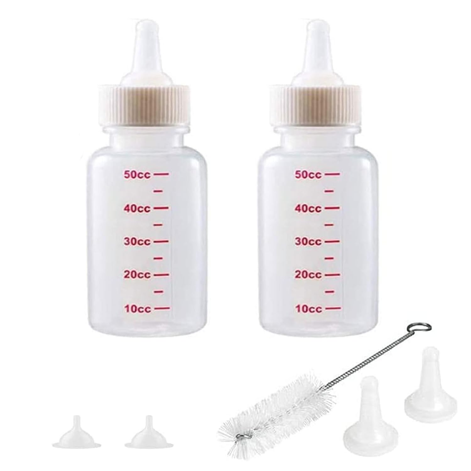 YULIAO Small Pet Feeding Tool, 2 Sets Puppy Nursing Bottle, Puppies Nursing Feeder, Newborn Animal Feeder, Pet Syringe Feeding Kit, Can be Used for Small pet Feeding Tools for Kittens and Puppies
