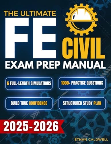 FE Civil Exam Prep: All-in-One Study Guide with a Comprehensive