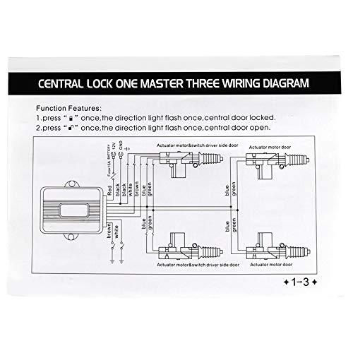 Central Locking System Kit Universal Keyless Entry Remote (2 Buttons)