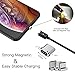 Wsken Mini2 3 in 1 Magnetic USB Cable for Type C/Micro USB/i-Product,3.28ft Nylon Braided Data Sync Fast Charging LED Indicator Connector Compatible with SamsungS9/S8/S7,Note8,Nexus,i-Product,(Black)