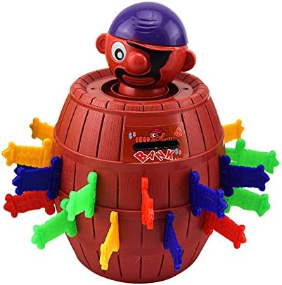 EOBP Pop Up Pirate Barrel Tricky Toy Lucky Stab Pop Up Game for kids and adults