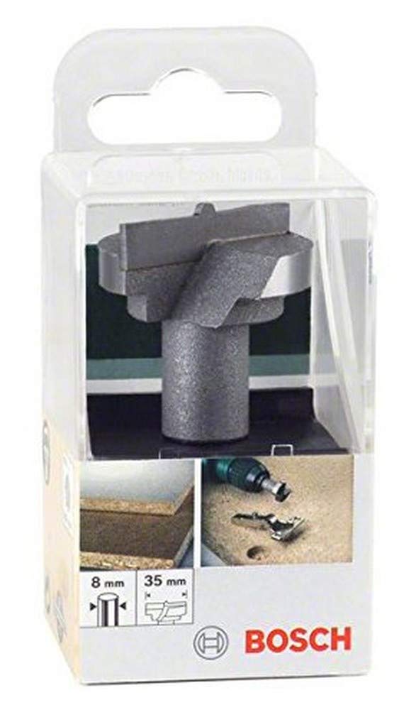 Bosch 2609255296 56mm Tungsten Carbide Cantilever Hinge Cutter Bit with Tungsten Carbide Blade/Diameter 35mm