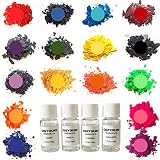 Cozyours Candle Wax Dye Flakes & Fragrance Oils for Candle Making (16/4 Pack), for All Types of Wax. 0,21 Oz Each Bag