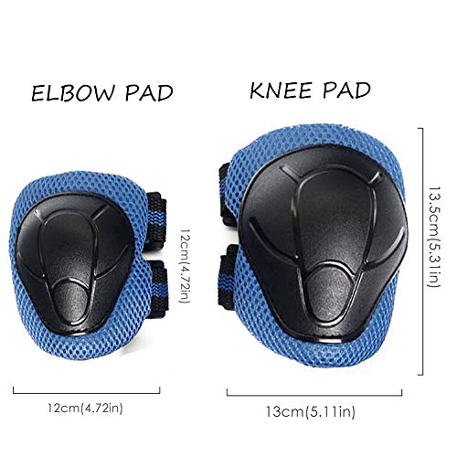 Kid Protective Gear Set Children Knee Pads Elbow Pads with Whist Guards Sport Safety Guard for Cycling Skateboard Scooter BMX Bike and Other Outdoor Sports Activities - Thumbnail 2