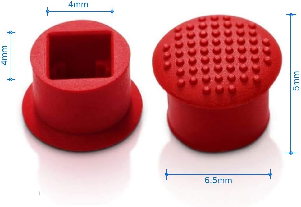 MMOBIEL 5 PCS Rubber TrackPoint Keyboard Mouse Red Cap with Soft Dome and Rim Laptop Pointer for Lenovo ThinkPad X/T/E / / L/P/Yoga Series - Image 5