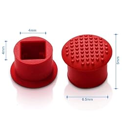 MMOBIEL 5 PCS Rubber TrackPoint Keyboard Mouse Red