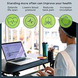 TechOrbits Standing Desk Converter - Adjustable Sit