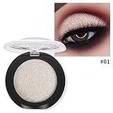 Creazy 20 Colors Eye Shadow Diamond Makeup Pearl Metallic Eyeshadow Palette Makeup Avai (A)