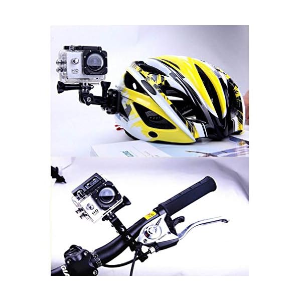 Luckyza HD wasserdichte Action Kamera, 1080P 2" LCD Bildschirm Cam Sport Kamera Unterwasser Digital Camcorder Mit Zubehör Kits Für Outdoor Sport,Yellow – Bild 4