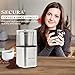 Secura Automatic Coffee Grinder and Spice Grinder with Stainless Steel Blades Removable Bowl, 2.5 Ounce , Silver