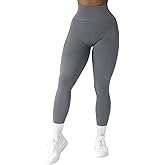 SUUKSESS Women Ribbed Seamless Leggings High Waisted Workout Gym Yoga Pants