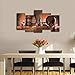 Cao Gen Decor Art-PSRP12826 panels Wall Art Fruit Grape Red Wine Glass Painting on Canvas Stretched and Framed Canvas Paintings Ready to Hang for Home Decorations Wall Decor