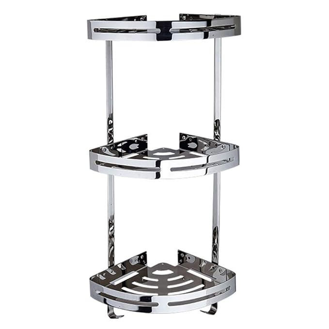 Bathroom Corner Shelves,AIYoo 3 Tier Corner Bathroom Shower Shelf,SUS304 Stainless Steel Large