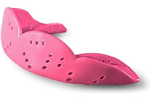SISU Aero Medium Mouthguard, Hot Pink - 1.6mm Thin - Custom-Molded Fit - Slim Design - Remoldable Up to 20 Times - for Team Sports - Non Toxic