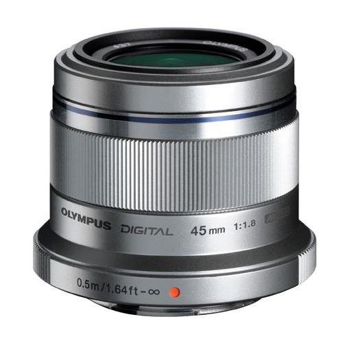 Olympus M. Zuiko Digital ED 45mm F1.8 (Silver) Lens For Olympus And Panasonic Micro 4/3 Cameras