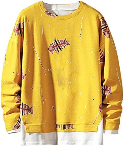 Daylin Men's Fashion Pure Long Sleeve Large Size Sanitary Clothes Large Fashion Blouse S~5XL