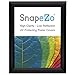 SnapeZo Photo Frame 8x10 Inches, Black 1 Inch Aluminum Profile, Front-Loading Snap Frame, Wall Mounting, Sleek Series