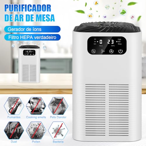 110 V Purificador de Ar para Quarto, Purificador de Ar para e Animais de Estimação, Ionizador de Ar Negativo
