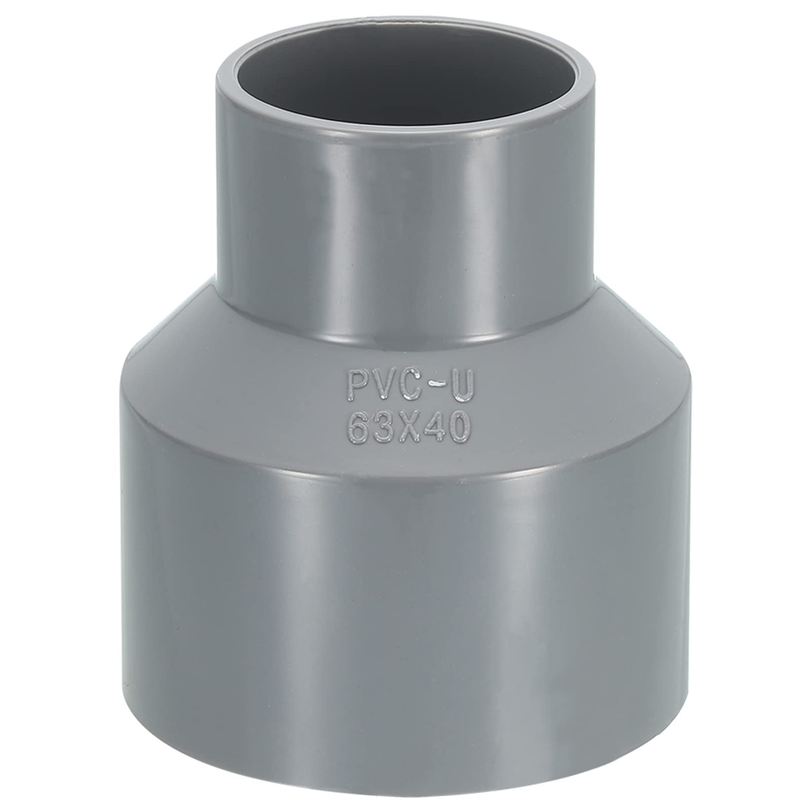 M METERXITY 1 Pack PVC Pipe Fittings - Water Pipe Increaser Reducer Connectors Adapters, Reducing Coupling Socket, Apply to Outdoor/Garden (40mm and 63mm ID)