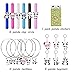 Kreatwow Panda Party Favors Kit for Panda Wristband Favor Stickers Necklace Key Chains for Panda Bear Birthday Shower