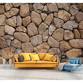 Wall Mural Rock Wall Background Removable Wallpaper Wall Sticker for Bedroom Living Room - 66x96 inches