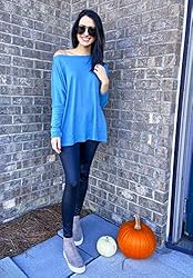 LETSRUNWILD Tunic Tops to Wear with Leggings Fall