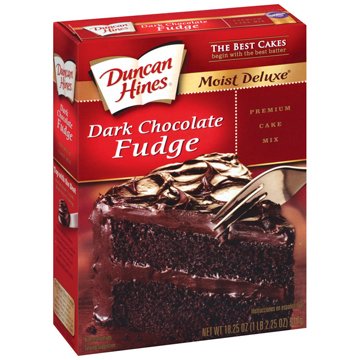 Duncan Hines Moist Supreme Dark Fudge Cake Mix - 18.25 oz - 2 pk