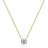 Zeffy Diamond Necklaces for Women, Dainty Gold Necklace 18k Gold Plated Layered Necklaces Simple Gold CZ Diamond Pendant Necklaces for Women Trendy Jewelry Gifts for Girls