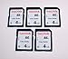 SanDisk Lot of 5 SD card 4gb class 4 Secure digital memory and photo storage New