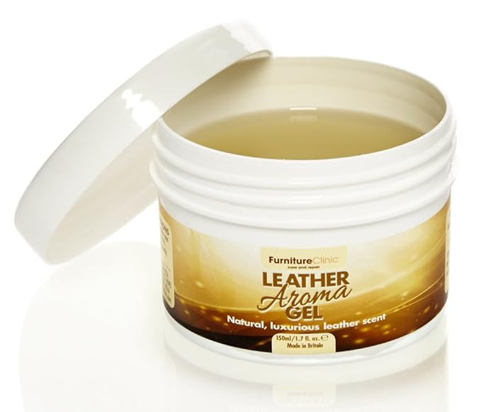 Furniture Clinic Leather Aroma Gel 100ml Fresh Leather Smell for Cars