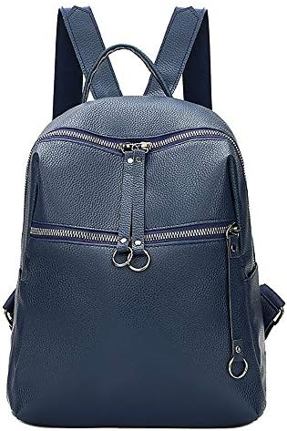 Women Fashion Simple Pure Color Backpack Tide Bag Wild Soft Leather Bag Elegant Design College Student Bag