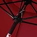 Blissun 7.5 ft Patio Umbrella, Yard Umbrella, Outdoor Market Umbrella with Push Button Tilt Crank (Red)