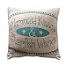 The Country House Collection Small Mermaid Kisses Pillow (8x8)