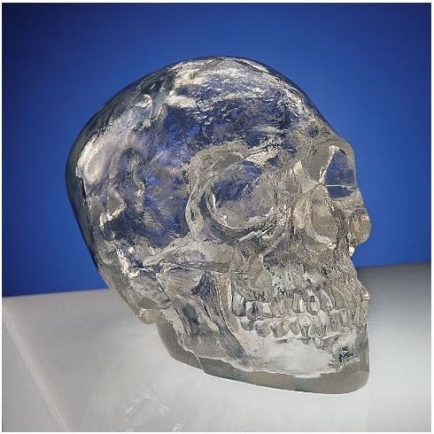 XoticBrands Crystal Skull Sculpture