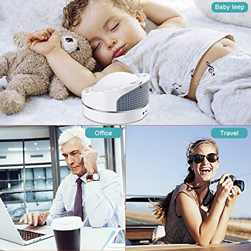 LED Light Baby Sleep White Noise Sound Machine with Headphone Jack Auto-Off Timer and Sound Recording,Sleep and Sound Therapy Soothing Sounds for Baby Adult Travel Home Office - Thumbnail 4
